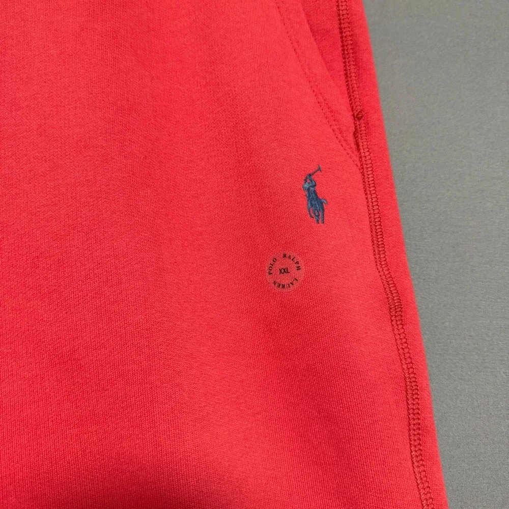 Polo Ralph Lauren Sweatpants Mens XXL Red Fleece Joggers Basic Casual Loungewear